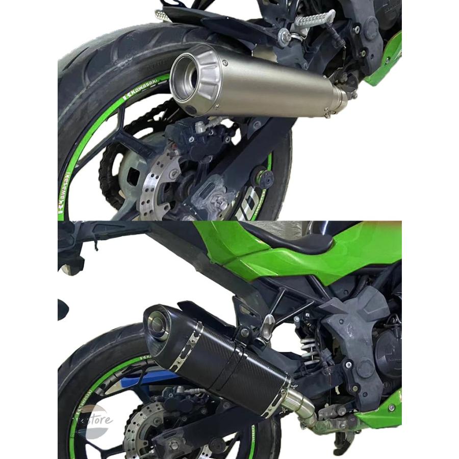 並行輸入品 z250 カワサキ full exhaust system slip on front middle link pipe connect original or 51mm muffler カスタムパーツ 部品 アクセサリーの画像