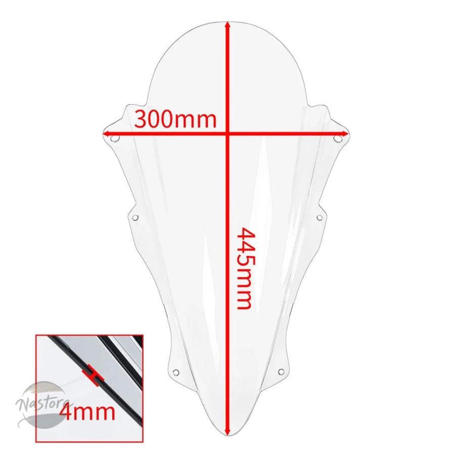 並行輸入品】zx4r カワサキ バイク スクリーン ウインドシールド