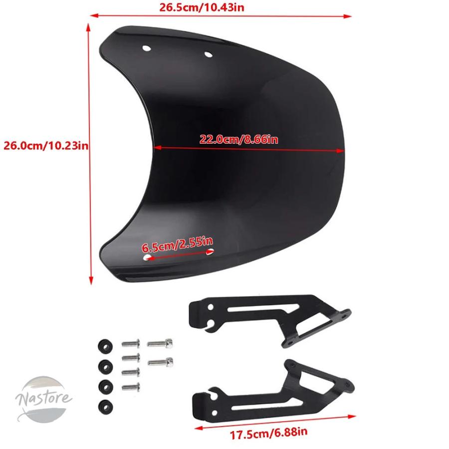 並行輸入品 ドゥカティ バイク スクリーン scrambler 400/803 2015 2020 カフェレーサー 1100除く カスタムパーツ 部品 アクセサリーの画像