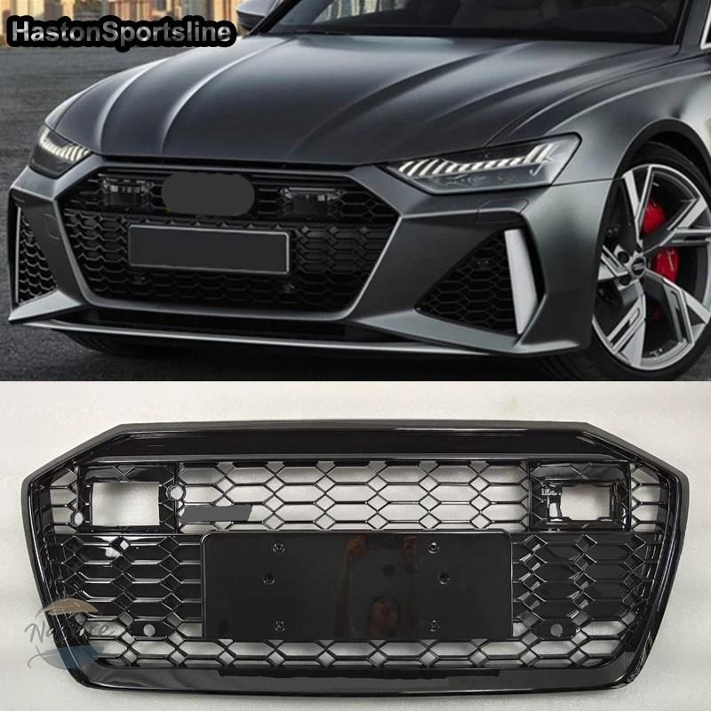 並行輸入品 アウディ audi フロント エンジン a6 c8 s6 sライン レーシンググリル qスタイル acc バンパーグリル sline 部品 カスタムパーツ アクセサリーの画像