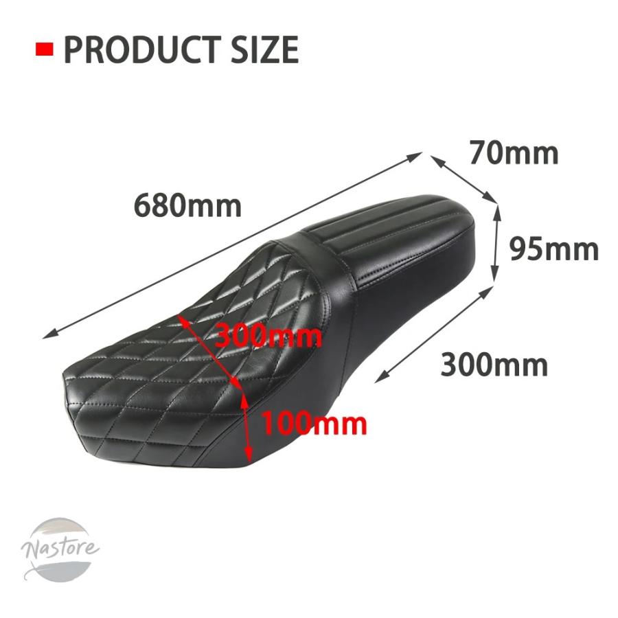 並行輸入品 ホンダ バイク two up seat driver front rear passenger covers cushion pad rebel 300 250 2017 2021 カスタムパーツ 部品 アクセサリーの画像