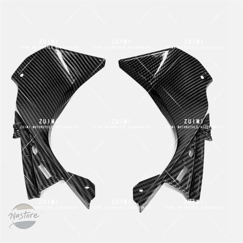 並行輸入品 カワサキ suitable for 2019 2022 carbon fiber pattern front upper dashboard air cover fairing shell カスタムパーツ 部品 アクセサリー_2
