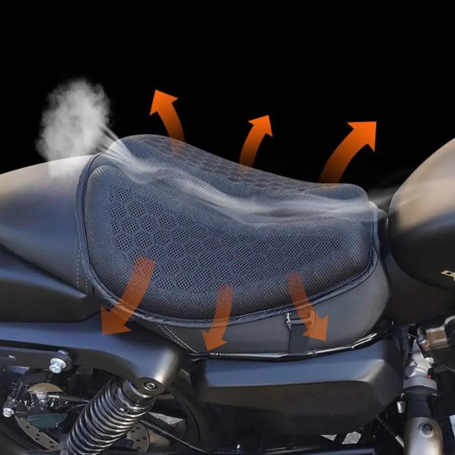 並行輸入品 バイク seat cushion anti slip sunscreen cover 3d damping breathable comfort gel motorbike カスタムパーツ 部品 アクセサリー_3