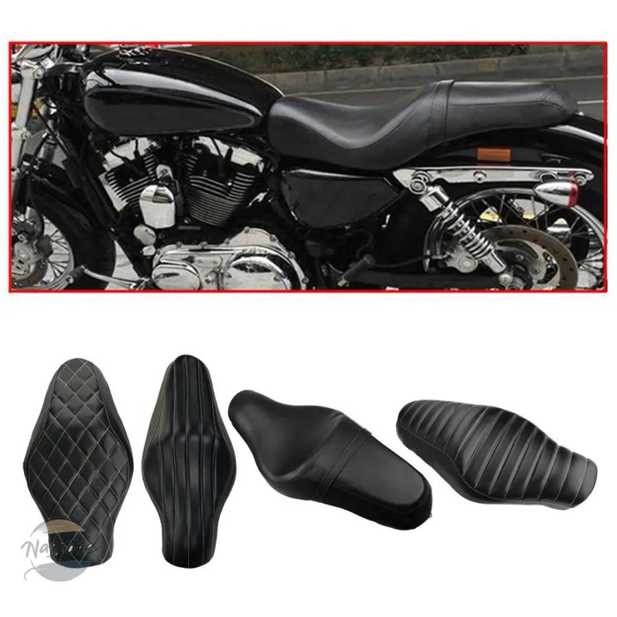 ハーレースポーツスター用シート 並行輸入品 magideal artificial leather driver+rear passenger seat