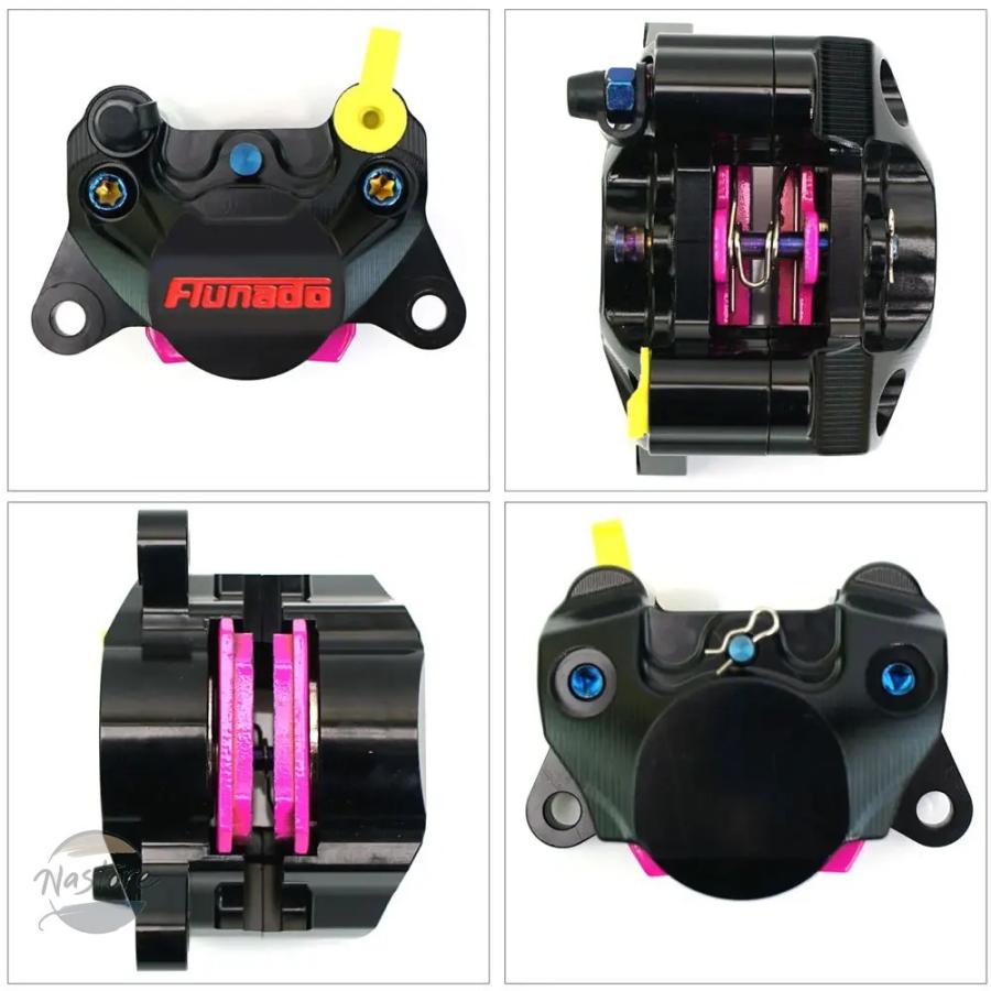 並行輸入品 ヤマハ バイク フロント リア ブレーキ 84mm ピッチング キャリパー アダプター ブラケット 2 ピストン fuxi ジョグ 部品 カスタムパーツ_23