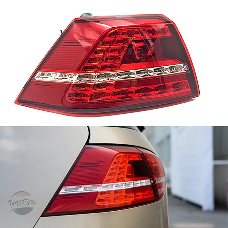 並行輸入品 VW ゴルフ 7 MK7 GTI 2013-2017 用 リアバンパー ブレーキライト シグナル ハザード テールライト アセンブリの画像