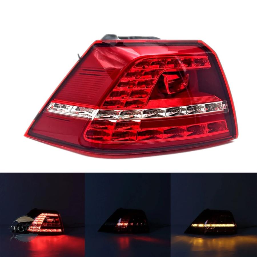 並行輸入品 VW ゴルフ 7 MK7 GTI 2013-2017 用 リアバンパー ブレーキライト シグナル ハザード テールライト アセンブリの画像
