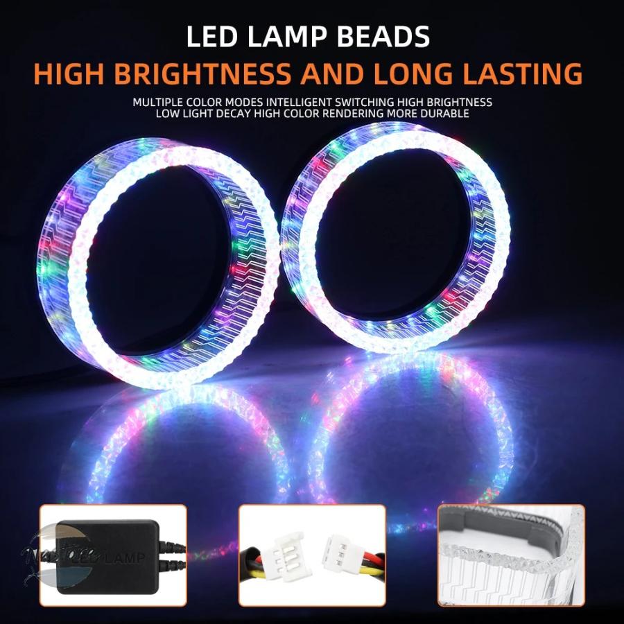 並行輸入品 バイク ヘッド ヘッドライト 1/2個 12v led ラウンド