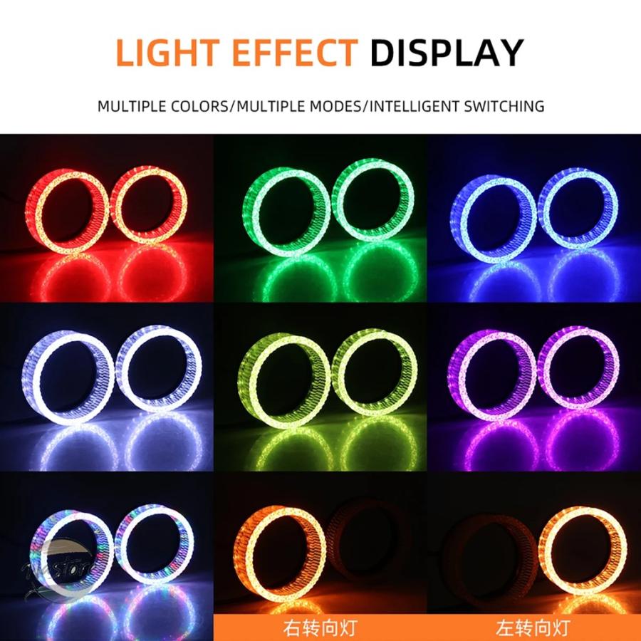 並行輸入品 バイク ヘッド ヘッドライト 1/2個 12v led ラウンド