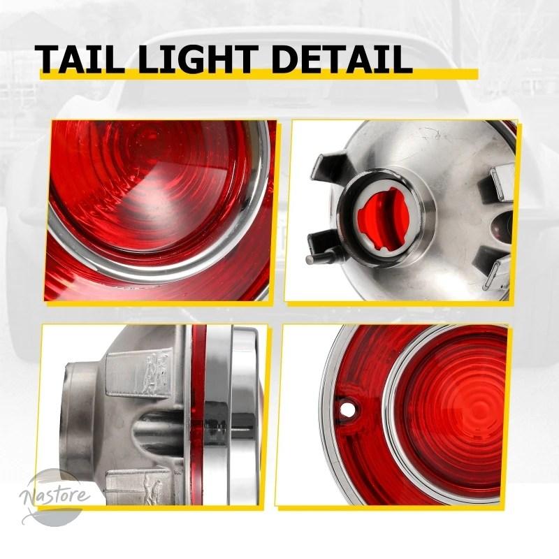 並行輸入品 コルベット C3 1975-1979 用 LED テールライト リアブレーキライト 4個 バルブ無の画像