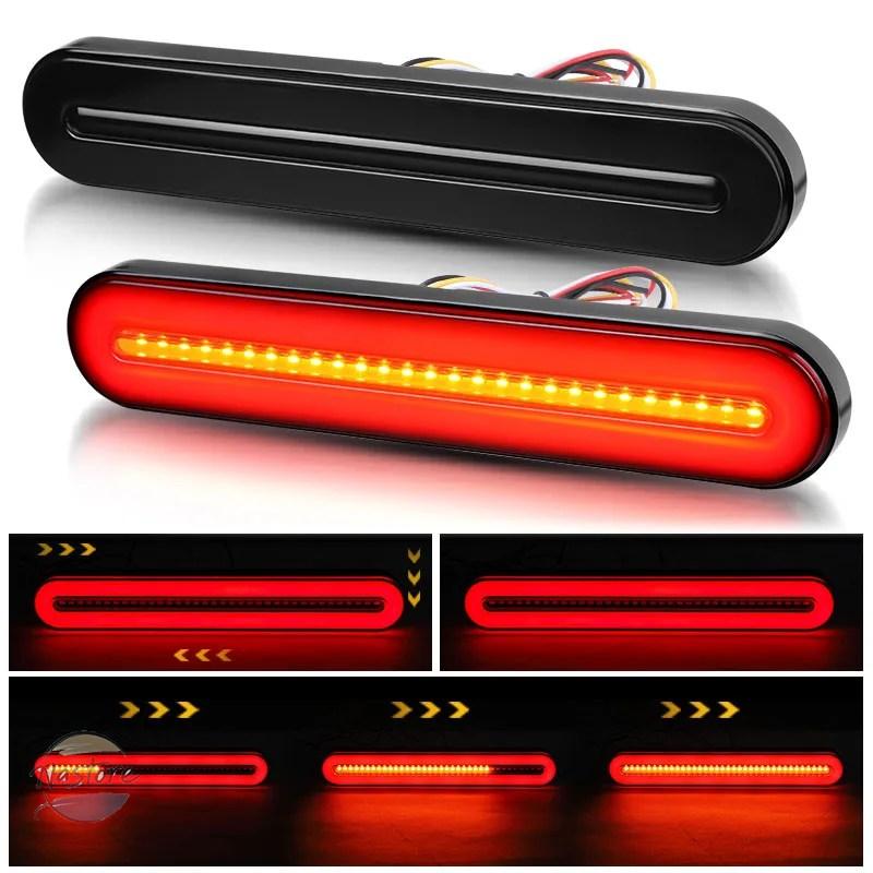 並行輸入品 防水 LED トレーラートラックブレーキライト 3 IN 1 テール