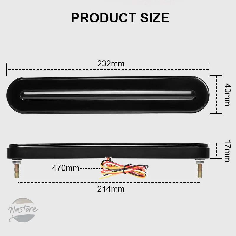 並行輸入品 防水 LED トレーラートラックブレーキライト 3 IN 1 テール