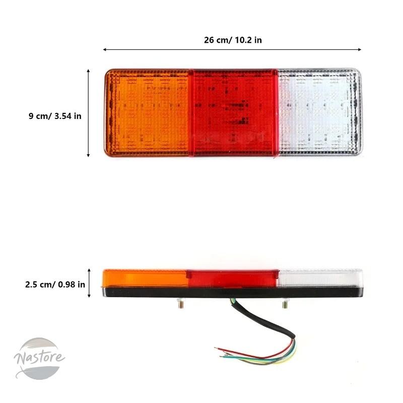 並行輸入品 2個 車用 75 LED テールライト 24V 防水 リアウィンカーランプ RV キャンピングカー トレーラー トラック ボート用_1