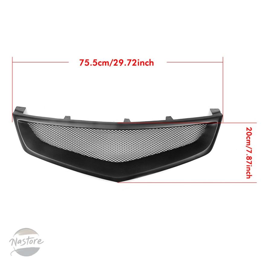 並行輸入品 ホンダ フロント ホンダ アコード 7 アキュラ TSX タイプ S ユーロ R 2006-2008 グリル アッパーバンパーフード_7