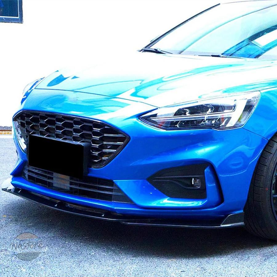 並行輸入品 外装 フロント ガード 2018-2021年式 フォード FORD フォーカス STライン MK4 バンパー リップ チンデフレクター プロテクト_6