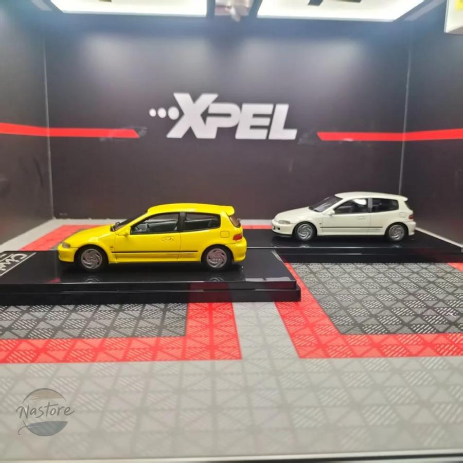 並行輸入品 ホンダ 樹脂素材 1:43スケール ホンダ シビック EG6 JDM ワゴン シミュレーションレジンスタティックカーモデル_5
