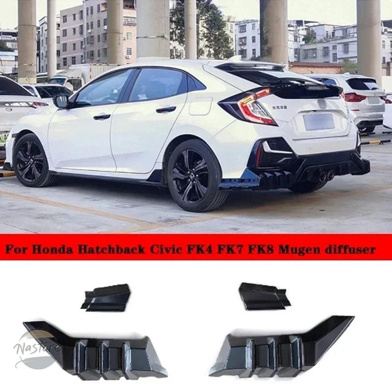 並行輸入品 ホンダ リア キット ガード ディフューザー リアRスタイルスポイラー ホンダ シビック 2016-2021 10代目 ハッチバック FK4_7
