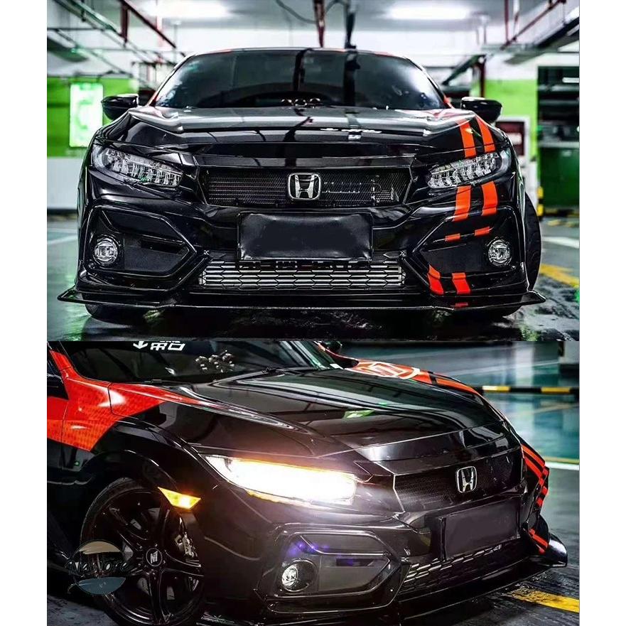 並行輸入品 フロント 10代目シビックFK7 FK8 TYPE-R グラスファイバー