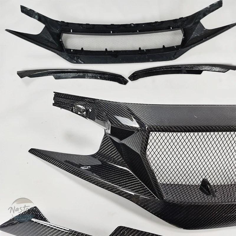 並行輸入品 フロント 10代目シビックFK7 FK8 TYPE-R グラスファイバー