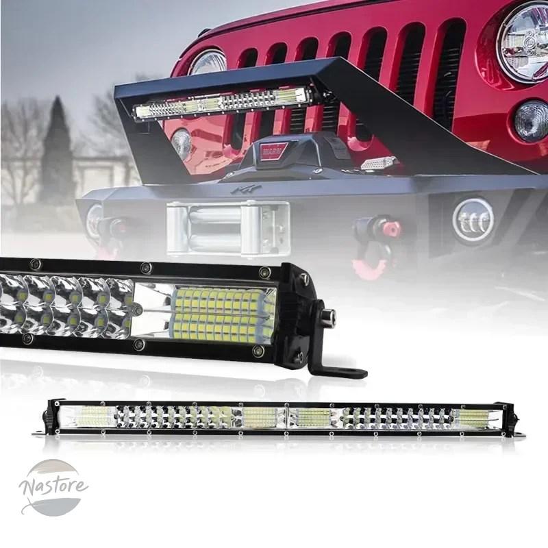 並行輸入品 スリム 12D LED ライトバー 20インチ 10インチ スポット フラッド コンボビーム LED バー SUV 4X4 オフロード LED 作業灯_10