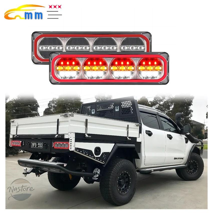 並行輸入品 2 X MAXILAMP 4 LEDコンビネーションテールライト ストップテールインジケーター リバース トラック_3