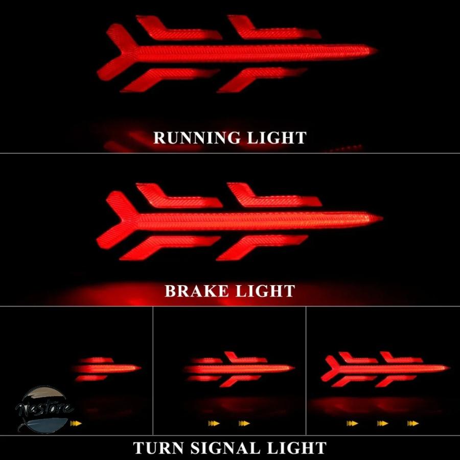 並行輸入品 ホンダ リア ブレーキ LEDバンパーリフレクターライト カーアクセサリー ホンダ シビック 2016-20_5