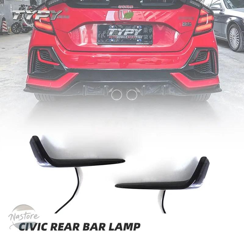 並行輸入品 フロント リア キット 装着 ボディ後 ウィンカー付きテールランプ ライト シビック SI ハッチバック タイプ バンパー ライト 自動 LED_2