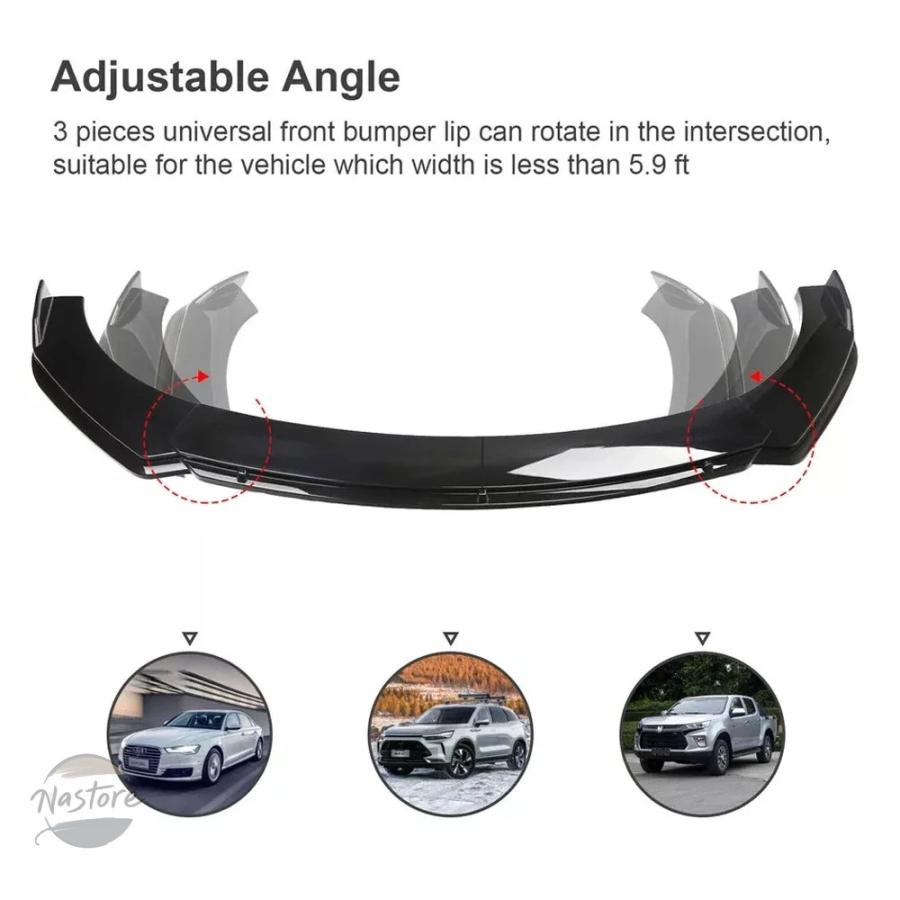 並行輸入品 ベンツ ホンダ フロント ABSバンパーセパレーターハイボディダックリップスプリッター汎用BMW ベンツ_6