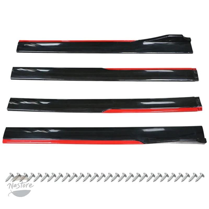 並行輸入品 カーアクセサリー サイドスカート カーボン ウィングバンパー リップスプリッター サイドボトムラインエクステンション_7