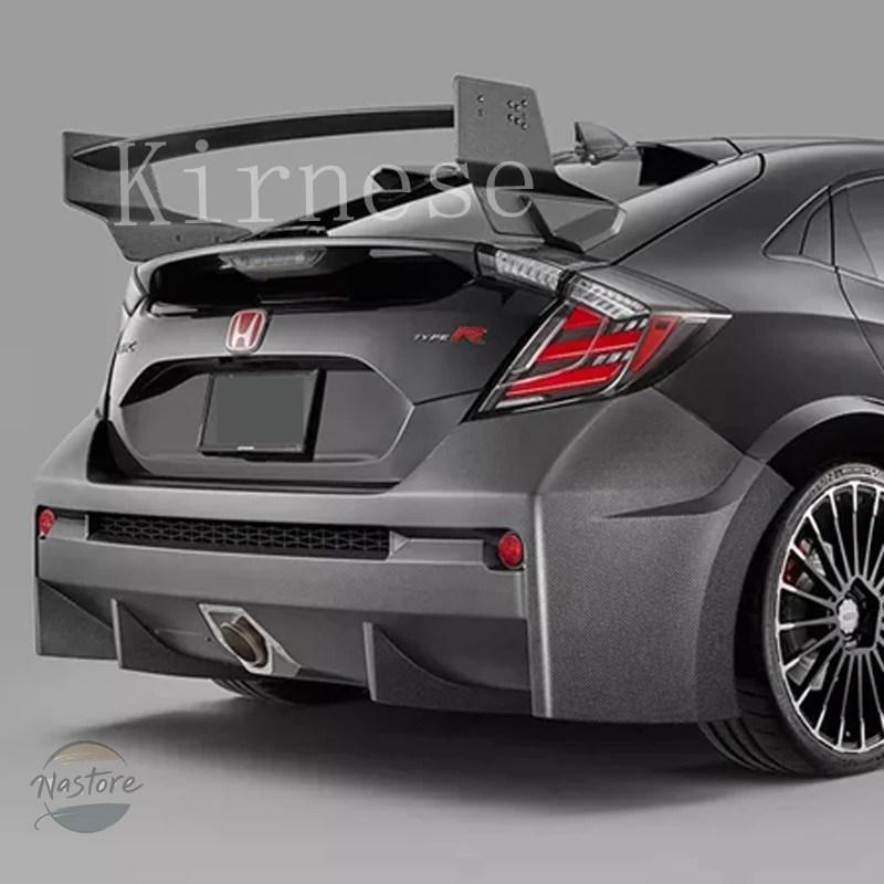 並行輸入品 シビック ハッチバック MUG GT スポイラー スポーティ FK7 FK8 タイプR 無限スタイル ABS ラスターブラック トランク ウィングの画像