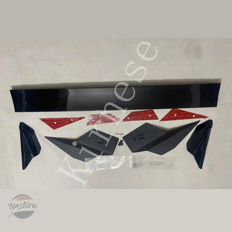 並行輸入品 シビック ハッチバック MUG GT スポイラー スポーティ FK7 FK8 タイプR 無限スタイル ABS ラスターブラック トランク ウィングの画像