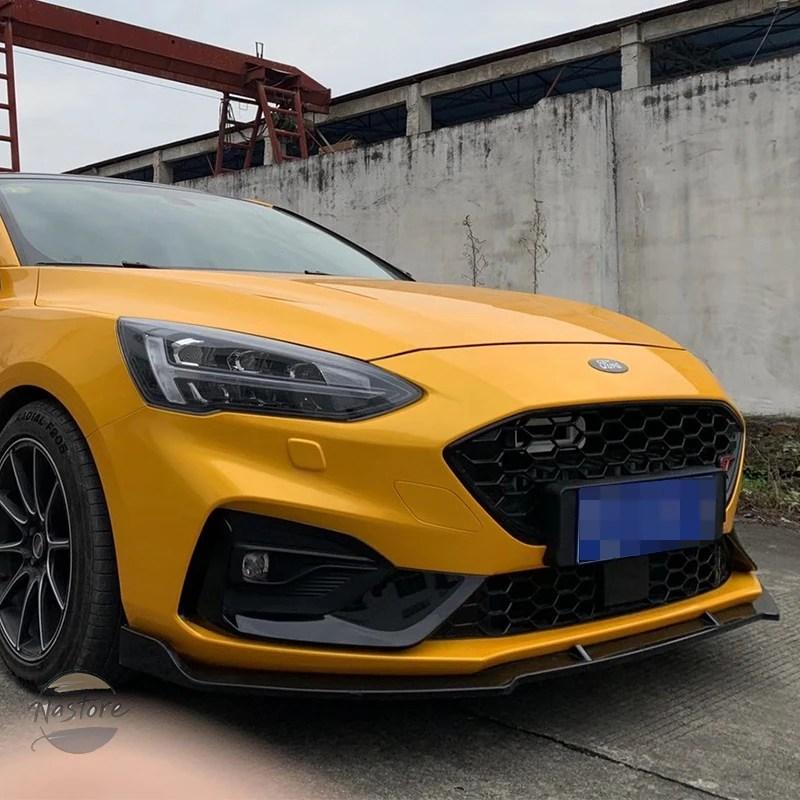 並行輸入品 フロント キット 3ピースバンパーリップスポイラープロテクターバンパースプリッタースカートボディ フォード FORDフォーカスMK4