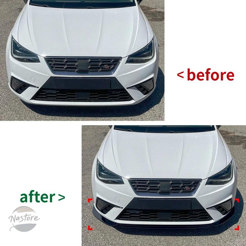 並行輸入品 フロント キット ガード 2018Y+ SEAT IBIZA MK5 スタンダード/FR バンパーブレード リップスポイラープロテクター 2018+_5