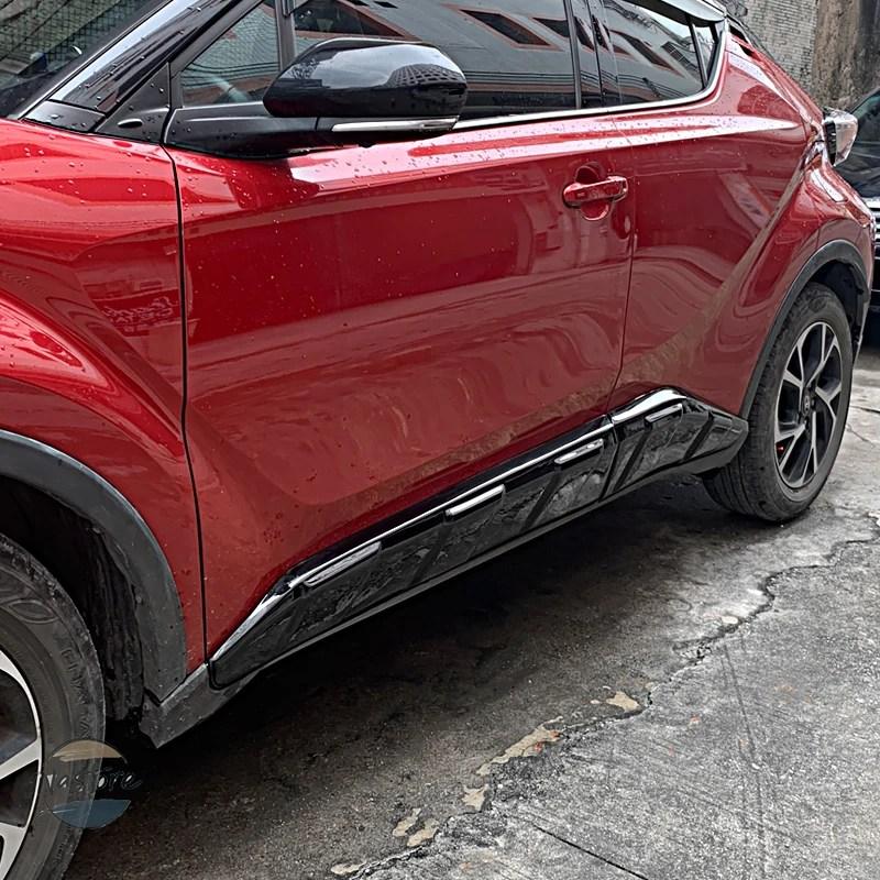 並行輸入品 フロント リア キット CHR 2018-2022 バンパースプリッター リップボディ スポイラーエクステンション ドアプロテクター ラップアングル