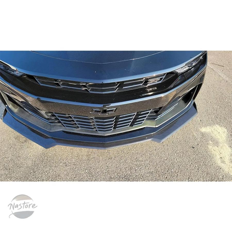 3 個互換性 2016-2024 シボレーカマロ SS / 2019-2024 LS LT RS 車フロントバンパーリップスプリッタ  フロントバンパースポイラーリップ下部スプリッターガードボード、シボレーカマロSS 2016-2024 LS LT RS 2019-2  フロントバンパーリップスプリッタースポイラーカマロ ... 車用フロントスポイラー 車のフロントバンパーリップ ために シボレー ために カマロ SS 2016-2024 ために カマロ LS