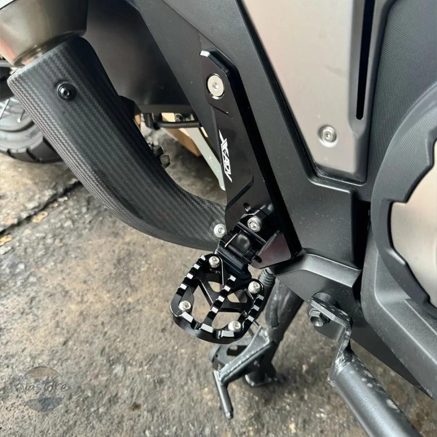 並行輸入品 ホンダ honda バイク ペダル リア 2025 x-adv フットスタンド 折りたたみ式フットレスト パッセンジャーフットペグ カスタムパーツ 部品の画像