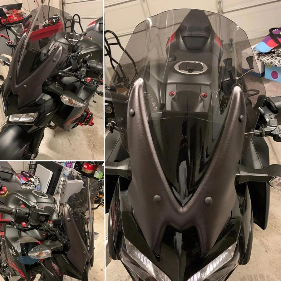 並行輸入品 z900 バイク スポイラー エアロ フロント ガラス ウィング