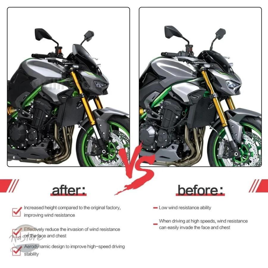 並行輸入品 z900 バイク スクリーン カスタムパーツ フロント カワサキ