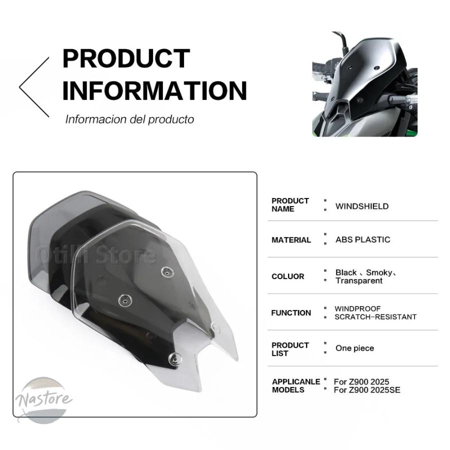 並行輸入品 z900 バイク スクリーン カスタムパーツ フロント カワサキ