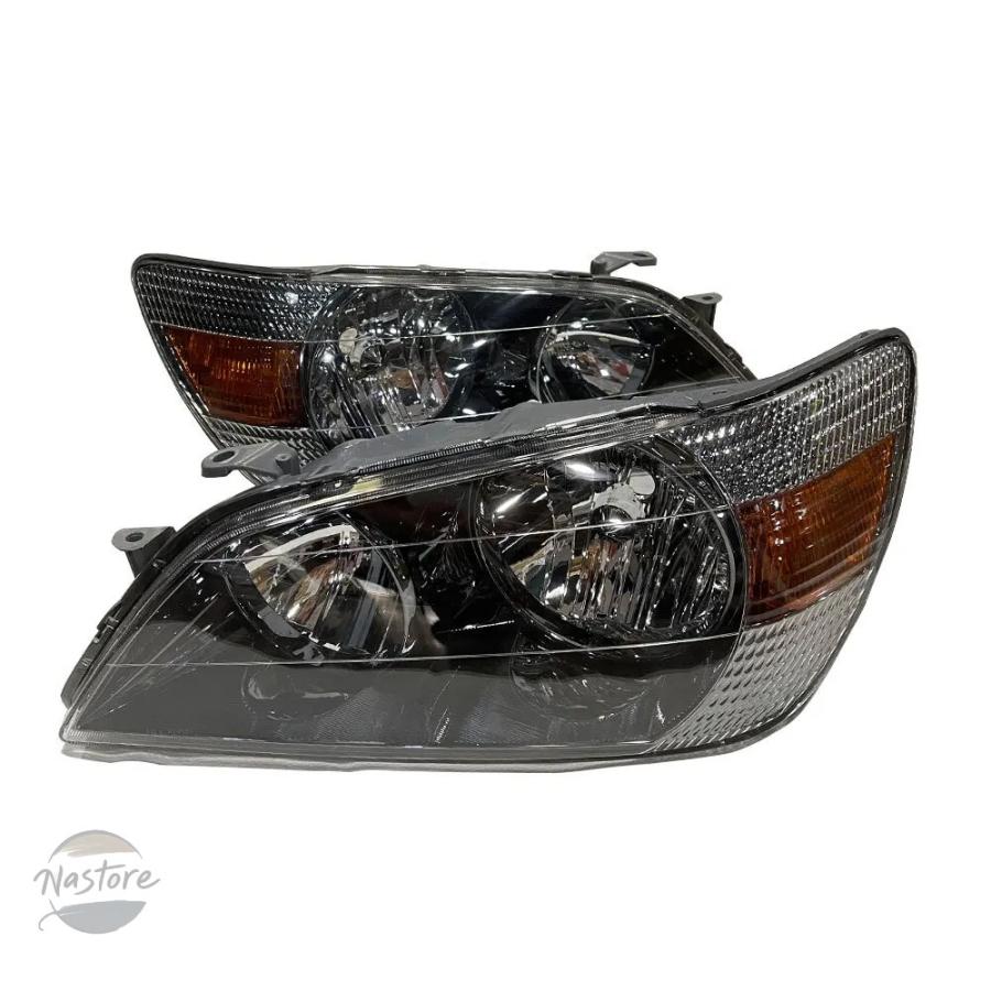 並行輸入品 トヨタ toyota フロント ヘッド アルテッツァ rs200 レクサス is200 1998〜2005年式 ペア ライト 部品 カスタムパーツ アクセサリーの画像