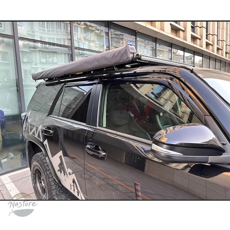 並行輸入品 トヨタ toyota ガード 4runner n280 2010?2022 absクロームブラック防水ドアウィンドウバイザーベントシェー_4