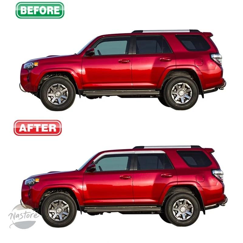 並行輸入品 トヨタ toyota ガード 4runner n280 2010?2022 absクロームブラック防水ドアウィンドウバイザーベントシェー_5