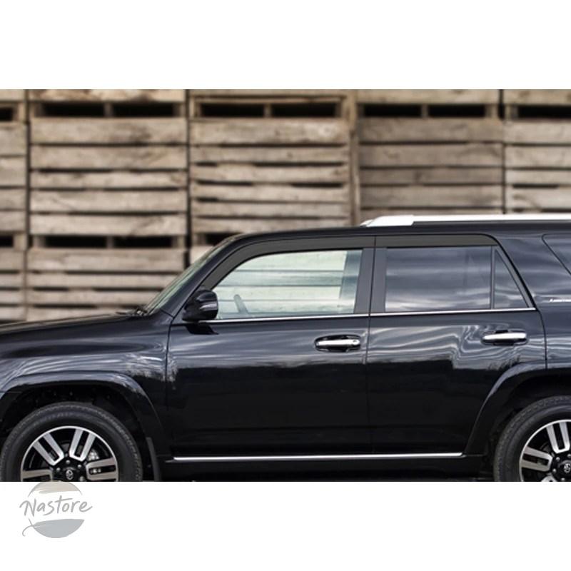 並行輸入品 トヨタ toyota ガード 4runner n280 2010?2022 absクロームブラック防水ドアウィンドウバイザーベントシェー_6