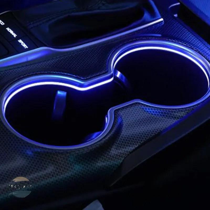 並行輸入品 トヨタ toyota カスタムパーツ アクセサリー カスタム 収納ボックスフレーム装飾 64色 ledランプ ウォーターカップホルダー カスタムパーツ 部品の画像