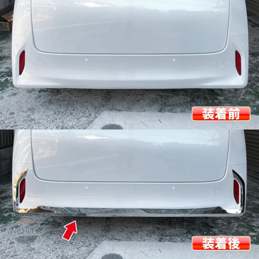 並行輸入品 トヨタ toyota アクセサリー カスタム アルファード ヴェルファイア リア 40系 専 カースタイリング ステンレスステッカー カスタムパーツ 部品_2