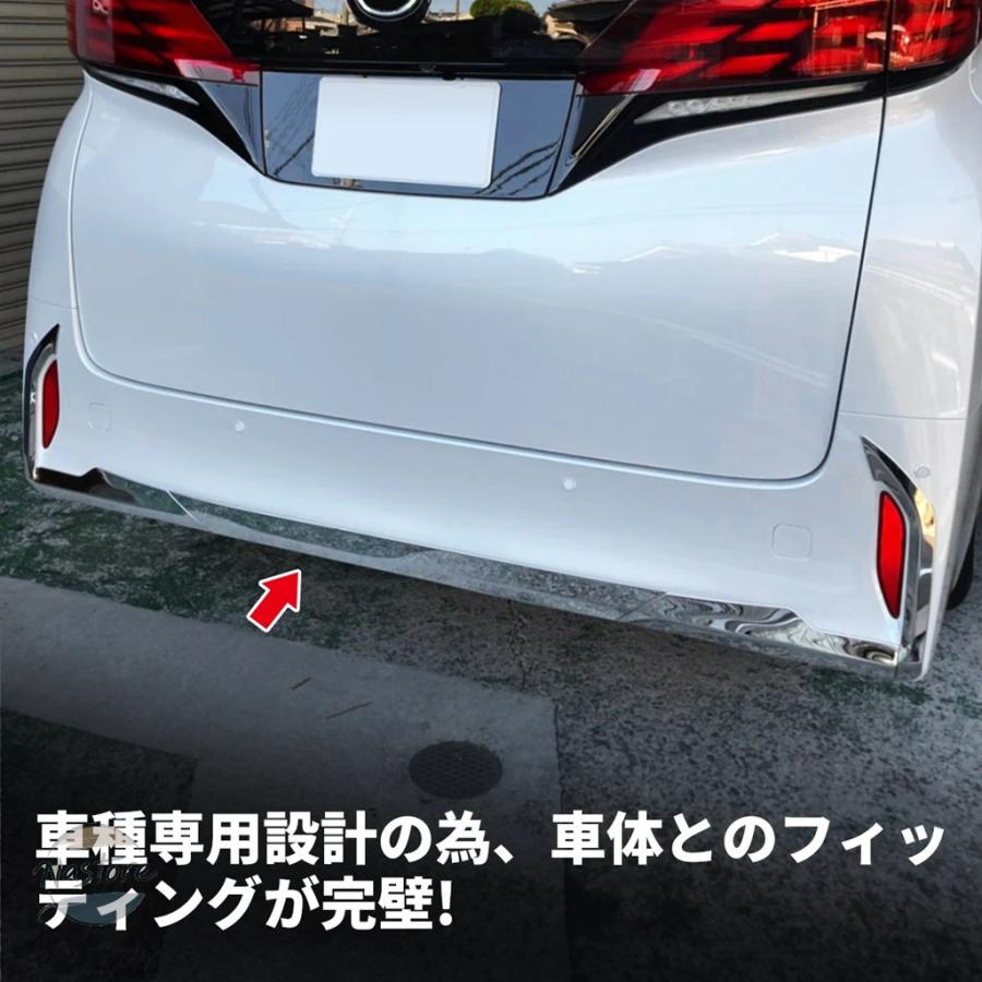 並行輸入品 トヨタ toyota アクセサリー カスタム アルファード ヴェルファイア リア 40系 専 カースタイリング ステンレスステッカー カスタムパーツ 部品_4