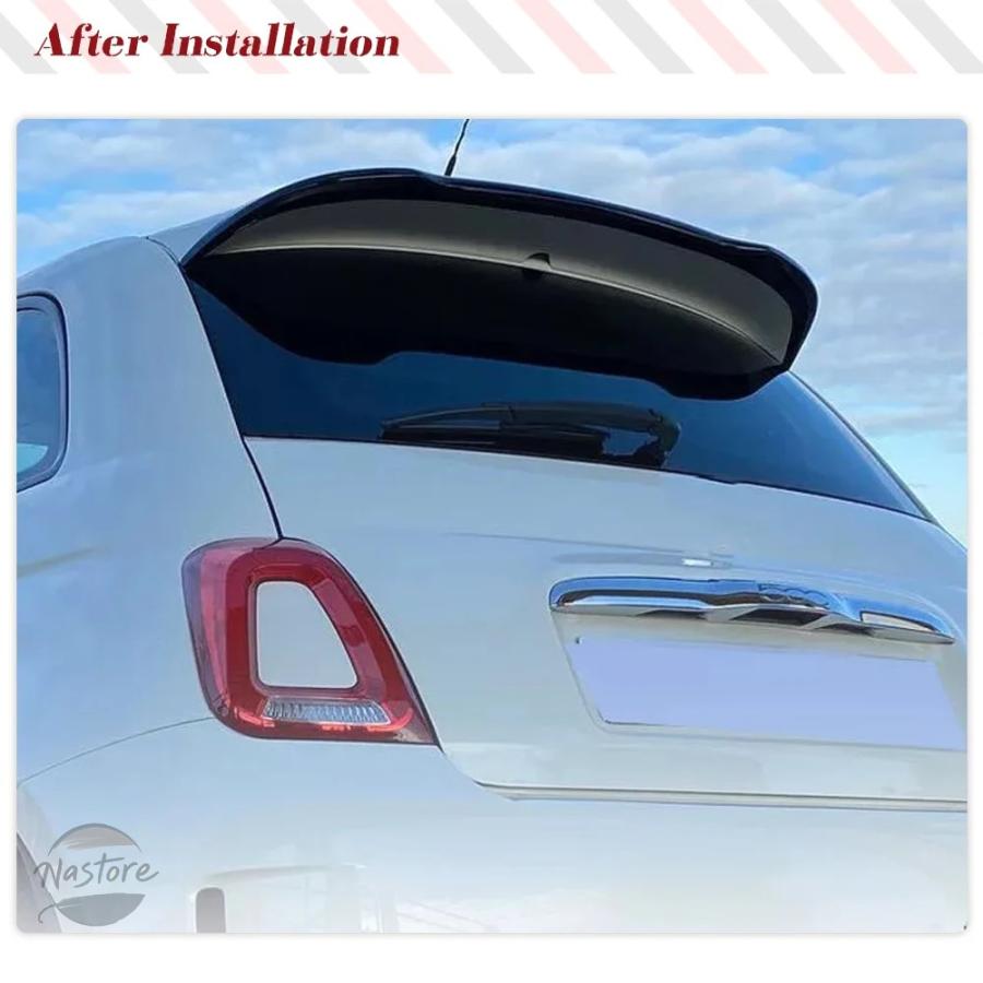 並行輸入品 リア トランクレーシングスポイラーfiat 500 abarth 595
