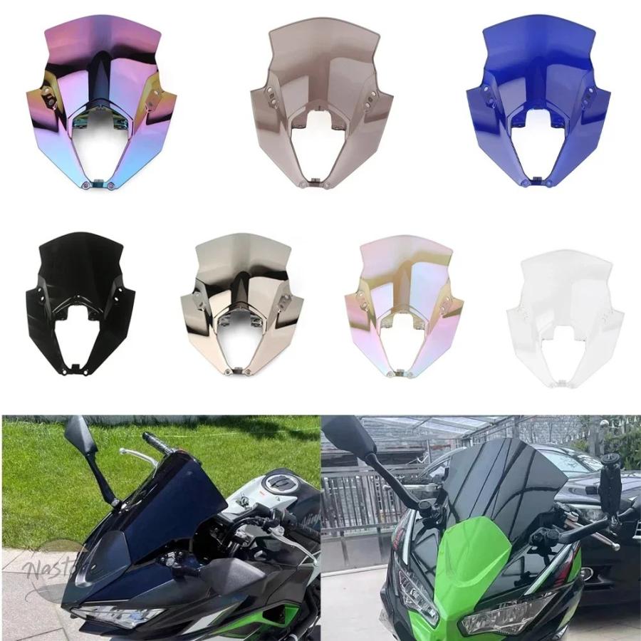 並行輸入品 バイク ウインドスクリーン ウインドシールドスクリーンデフレクタープロテクター カワサキ ニンジャ 650 ex650 er-6f 部品 カスタムパーツの画像