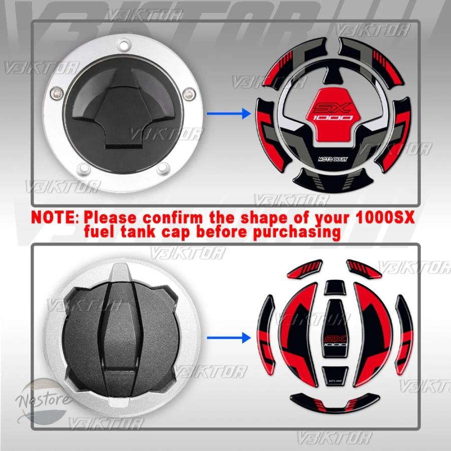 並行輸入品 バイク 3d樹脂タンクパッドステッカー タンクデカール z1000sx sx ニンジャ 1000 部品 カスタムパーツ アクセサリーの画像