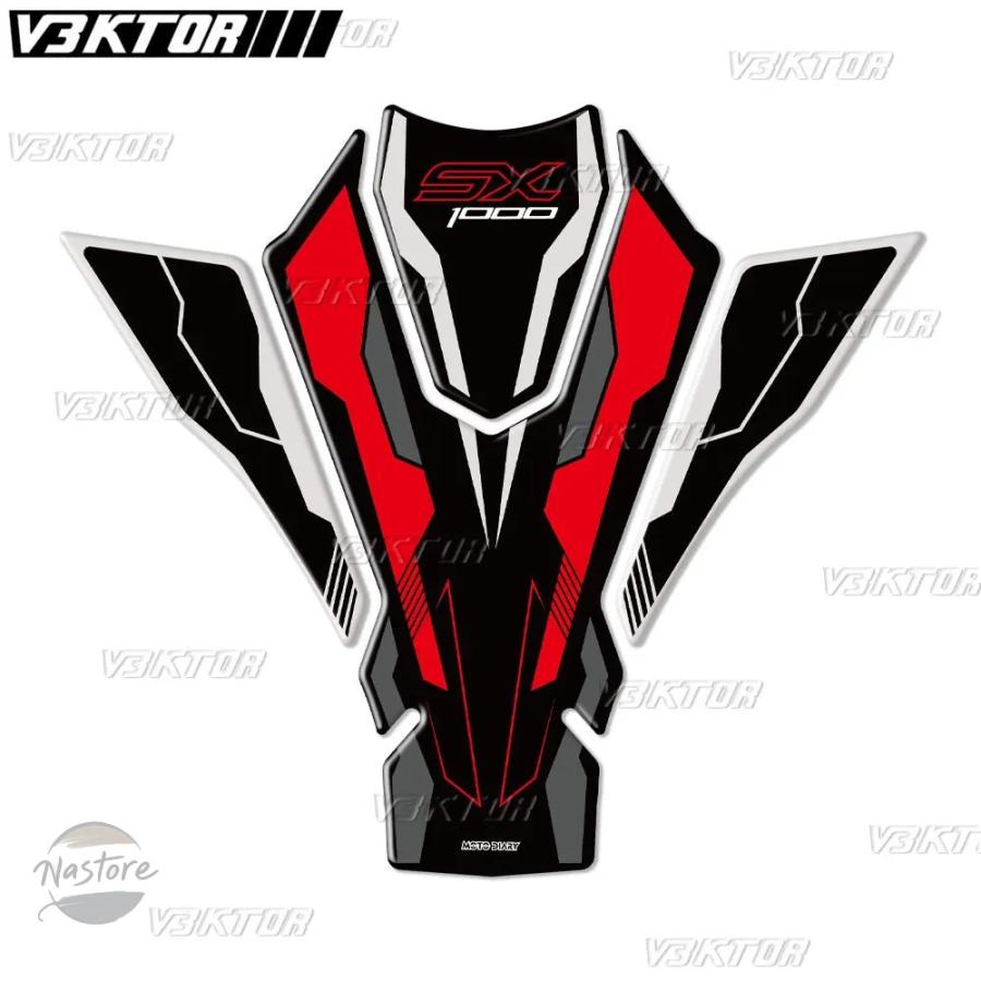 並行輸入品 バイク 3d樹脂タンクパッドステッカー タンクデカール z1000sx sx ニンジャ 1000 部品 カスタムパーツ アクセサリーの画像